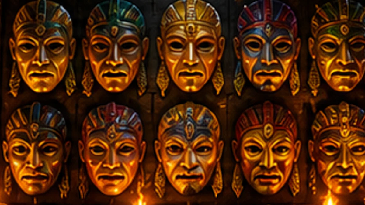 9 Masks of Fire casino guide visual for South African players
